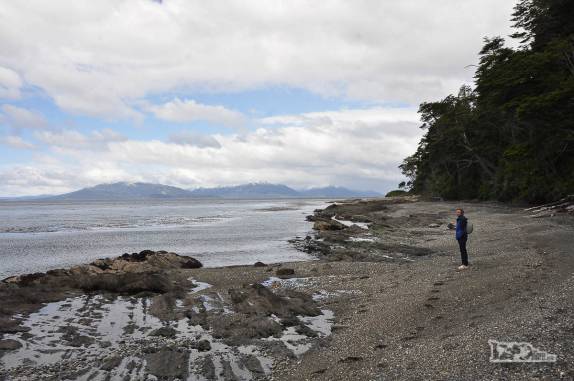 Com o fim da estrada, seguimos caminhando pela praia rumo no extremo sul do Chile e da América, região de Punta Arenas
